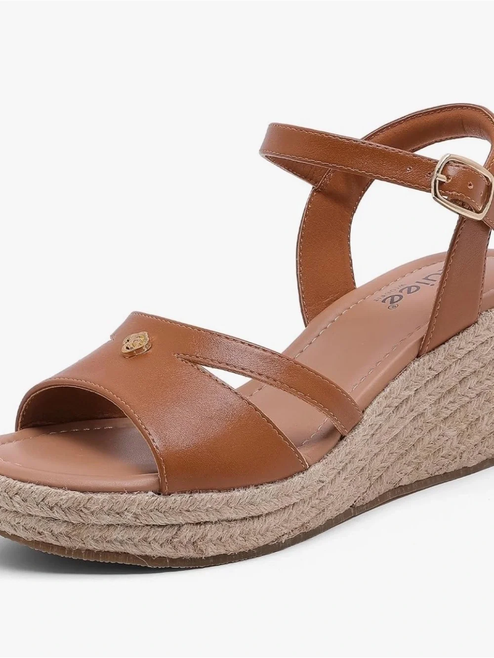 Brand New! Women’s Tan Espadrille Wedge Sandals (Wide-Width) Size: 11W